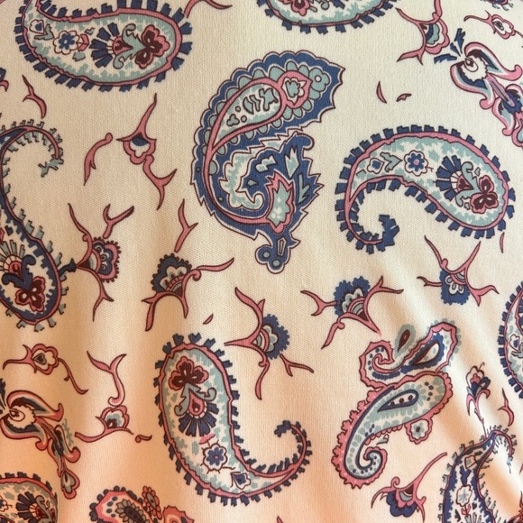 1970s Lucky Tops by L&K Yellow Paisley Shirt | Wide Collar Disco Blouse - Picture 3 of 8